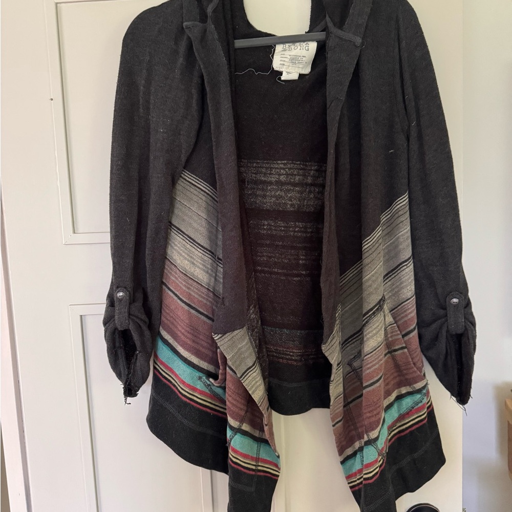 BILLABONG Striped Black and Multicolor Women's Sweater